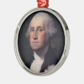 George Washington Portret 1 Metalen Ornament (Links)