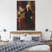  George Washington Portret schilderen 2 Canvas Afdruk (Insitu (Slaapkamer))