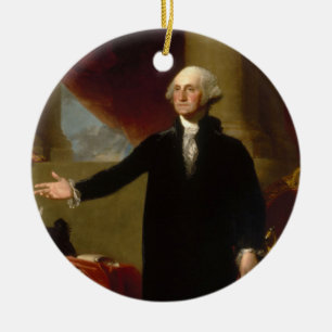 George Washington Portret schilderen 2 Keramisch Ornament