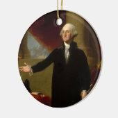 George Washington Portret schilderen 2 Keramisch Ornament (Links)