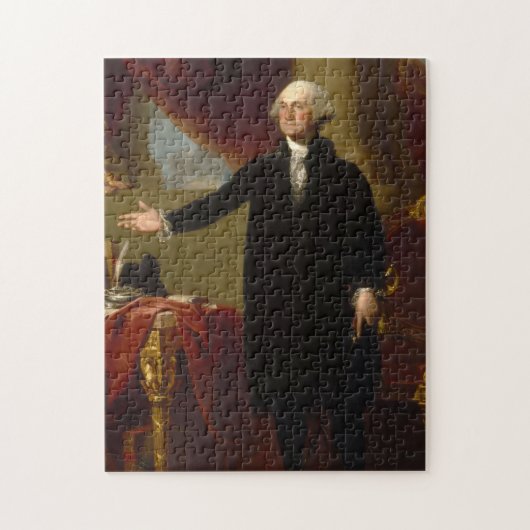  George Washington Portret schilderen 2 Legpuzzel (Verticaal)