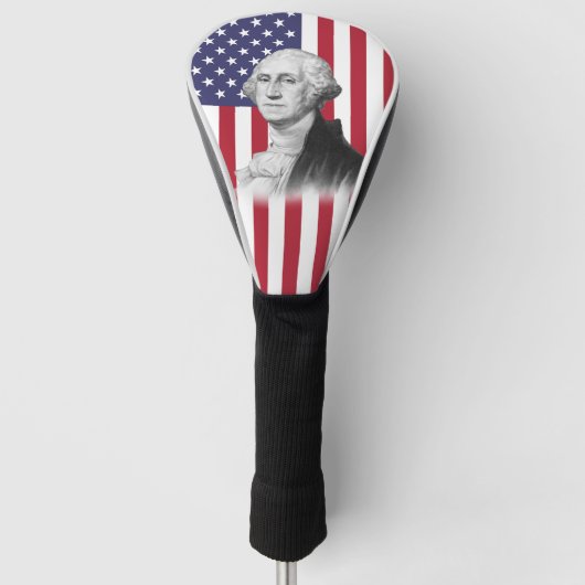 George Washington  portret schilderen Golfheadcover (Voorkant)