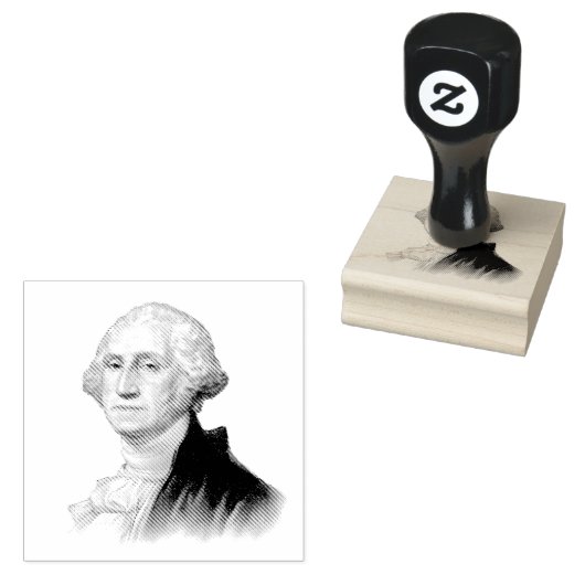George Washington  portret schilderen Rubberstempel (Gestempeld)