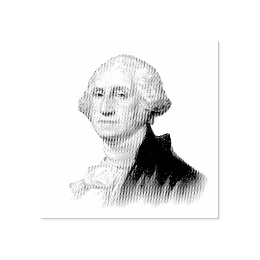 George Washington  portret schilderen Rubberstempel (Afrduk)