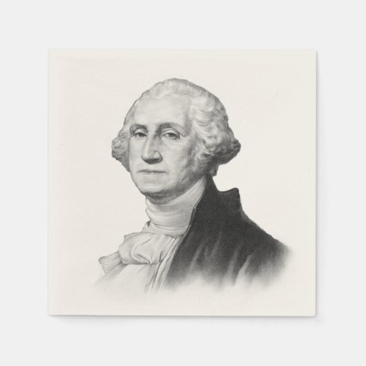 George Washington portret schilderen Servet (Voorkant)