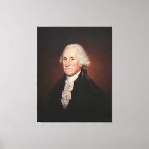 GEORGE WASHINGTON Portret van Rembrandt Peale Canvas Afdruk