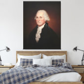 GEORGE WASHINGTON Portret van Rembrandt Peale Canvas Afdruk (Insitu (Slaapkamer))