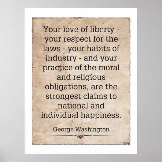 George Washington Poster (Voorkant)