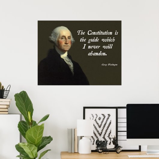 George Washington Poster (Thuiskantoor)