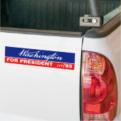 George Washington President 1789 Bumpersticker (Op Truck)