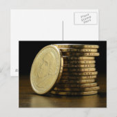 George Washington President $1 Coin Stack Briefkaart (Voorkant / Achterkant)