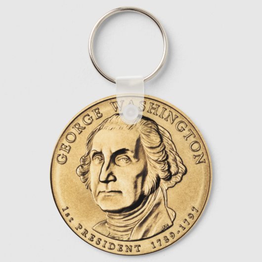 George Washington President $1 Sleutelhanger munte (Voorkant)