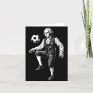 George Washington President Voetbal Spelen Retro Kaart