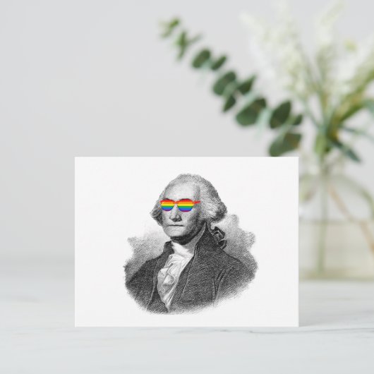 George Washington Pride Briefkaart (Staand voorkant)