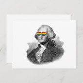 George Washington Pride Briefkaart (Voorkant / Achterkant)