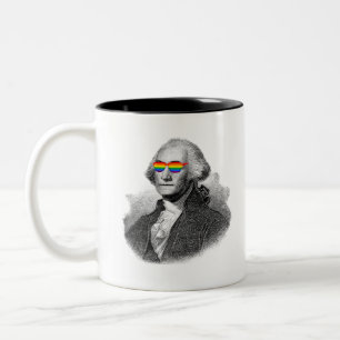 George Washington Pride Tweekleurige Koffiemok