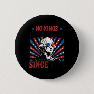 George Washington Protestbord Democratie Geen Koni Ronde Button 5,7 Cm