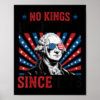 George Washington Protestborden Democratie Geen Ko Poster