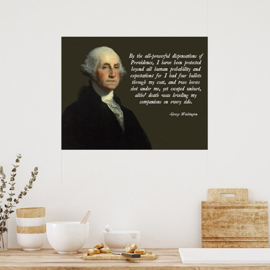 George Washington Providence Quote Poster (Keuken)