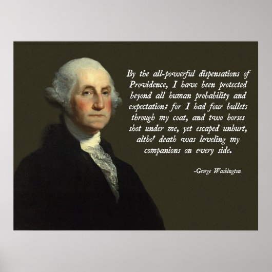 George Washington Providence Quote Poster (Voorkant)
