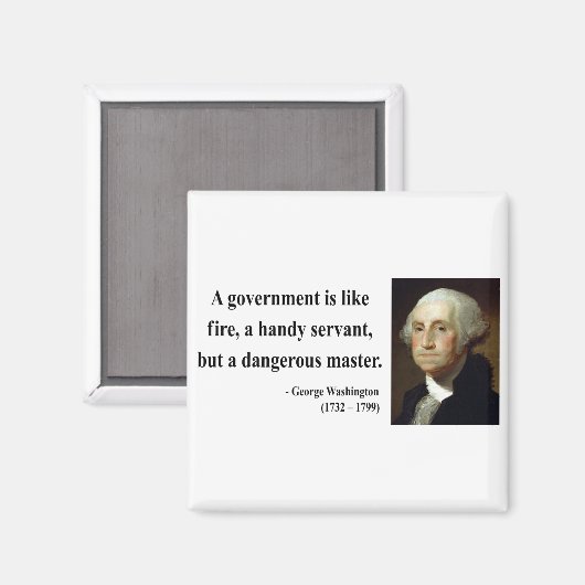 George Washington Quote 1b Magneet (Voorkant / Achterkant)
