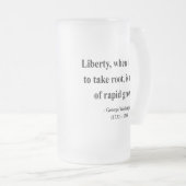 George Washington Quote 2a Matglas Bierpul (Voorkant rechts)