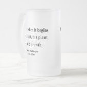 George Washington Quote 2a Matglas Bierpul (Voorkant links)