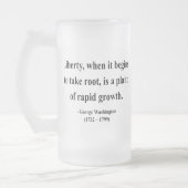 George Washington Quote 2a Matglas Bierpul (Links)