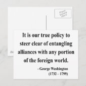 George Washington Quote 5a Briefkaart (Voorkant / Achterkant)