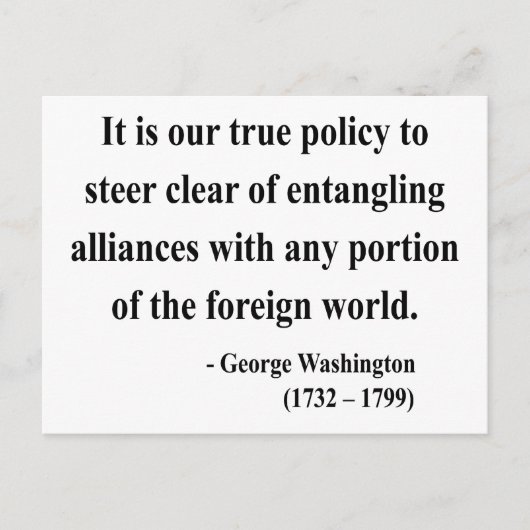 George Washington Quote 5a Briefkaart (Voorkant)