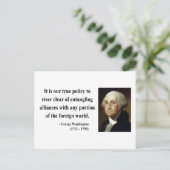 George Washington Quote 5b Briefkaart (Staand voorkant)
