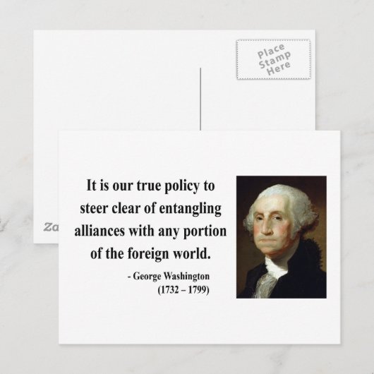 George Washington Quote 5b Briefkaart (Voorkant / Achterkant)