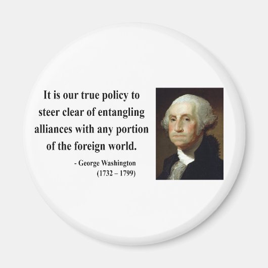 George Washington Quote 5b Magneet (Voorkant)