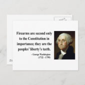 George Washington Quote 6b Briefkaart (Voorkant / Achterkant)