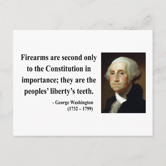 George Washington Quote 6b Briefkaart (Voorkant)