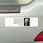 George Washington Quote 6b Bumpersticker (Op auto)