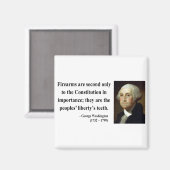 George Washington Quote 6b Magneet (Voorkant / Achterkant)