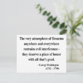 George Washington Quote 7a Briefkaart (Staand voorkant)