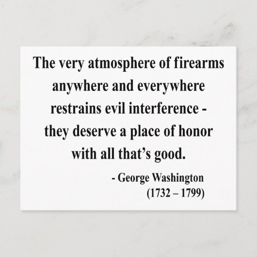 George Washington Quote 7a Briefkaart (Voorkant)