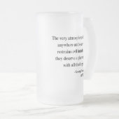 George Washington Quote 7a Matglas Bierpul (Voorkant rechts)