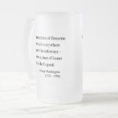 George Washington Quote 7a Matglas Bierpul (Voorkant links)