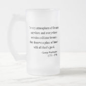 George Washington Quote 7a Matglas Bierpul (Links)