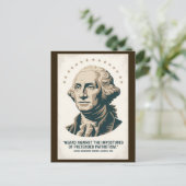 George Washington Quote American President Art Briefkaart (Staand voorkant)