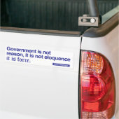 George Washington Quote / Blauw op wit Bumpersticker (Op Truck)