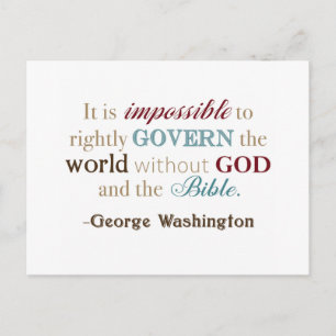 George Washington Quote Briefkaart
