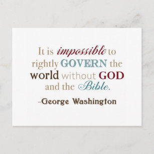 George Washington Quote Briefkaart