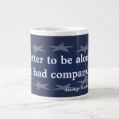 George Washington Quote over Bad Company Grote Koffiekop (Voorkant)