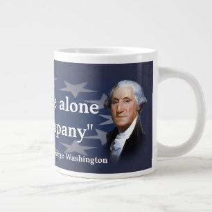 George Washington Quote over Bad Company Grote Koffiekop