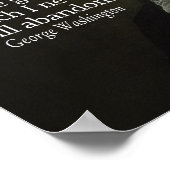 George Washington Quote over de Grondwet Poster (Hoek)