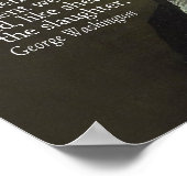 George Washington Quote over de vrijheid van menin Poster (Hoek)